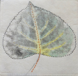 Monoprint Of A Leaf