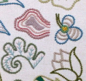 Queen Anne coral stitch. @StitchIdyllic