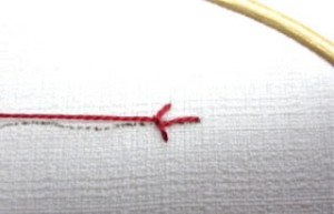 Coral Stitch #4. Adjust the length of the arms by pulling the thread away from you in a horizontal direction and then towards you horizontally. @StitchIdyllic